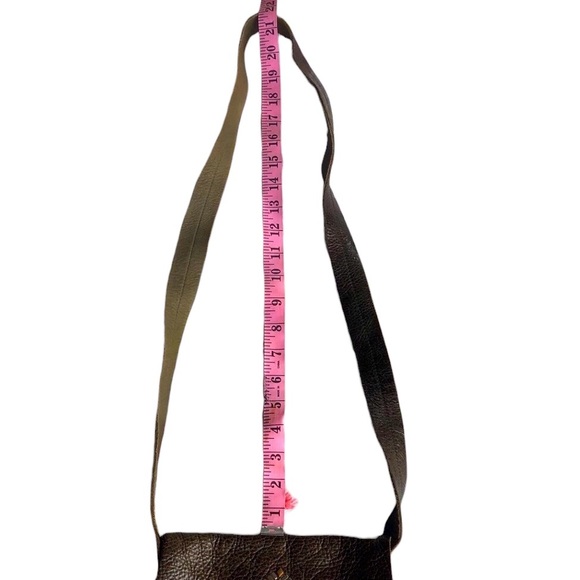 Calleen Cordero Joyti Metallic Khaki Messenger Bag with Carnelian Stone Studs - Picture 9 of 15